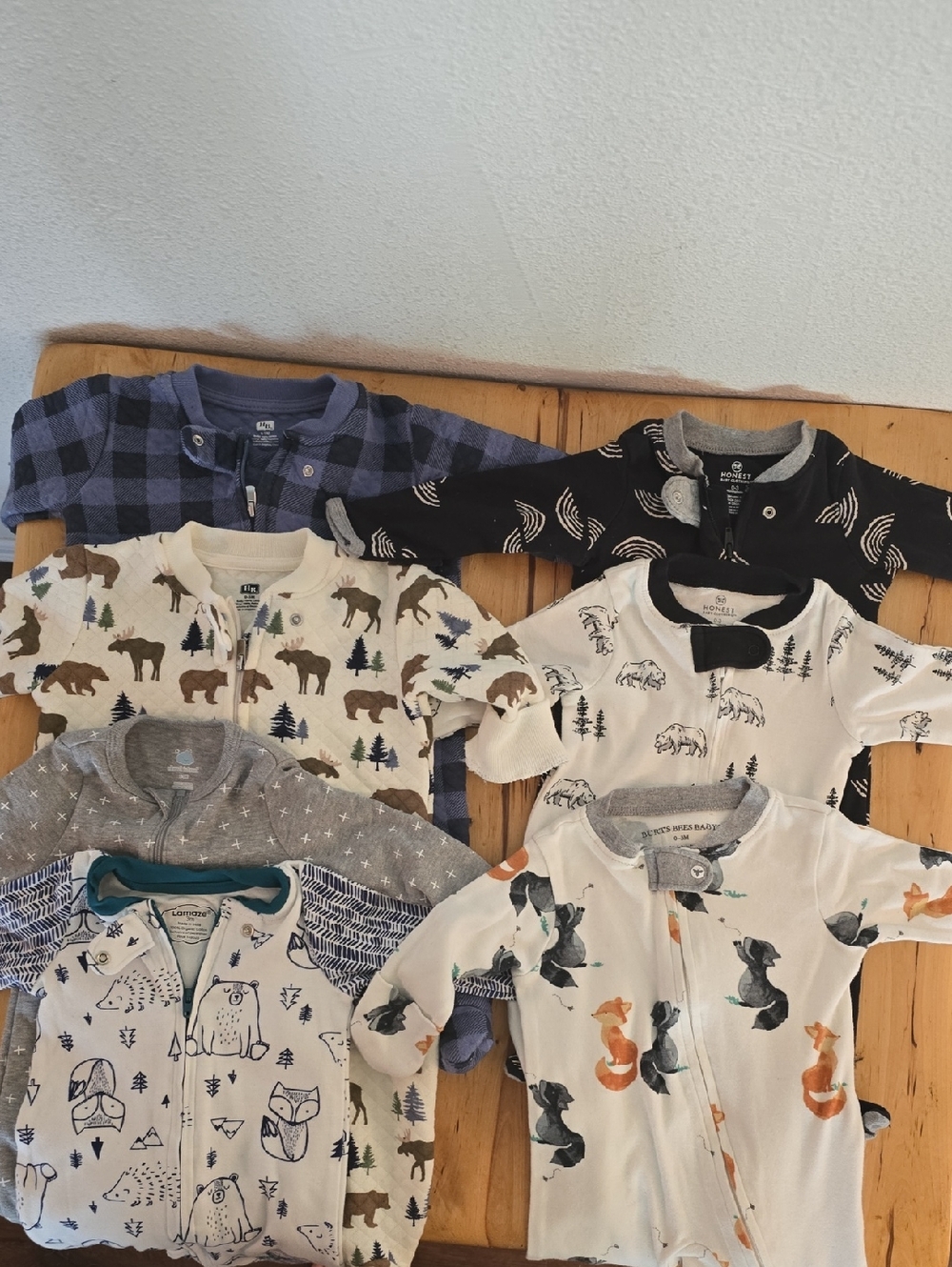 Baby Sleep and Play Zip Onesies Rompers- Never Used